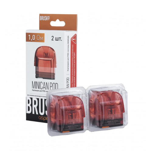 Сменный картридж Brusko Minican Pod (1 Ом) - Красный